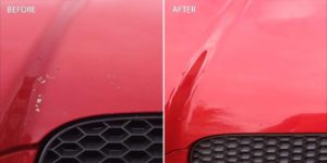 before and after minor touchup and respray