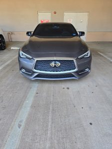 before shot of front end of q60