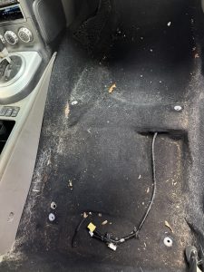 before an interior car detailing